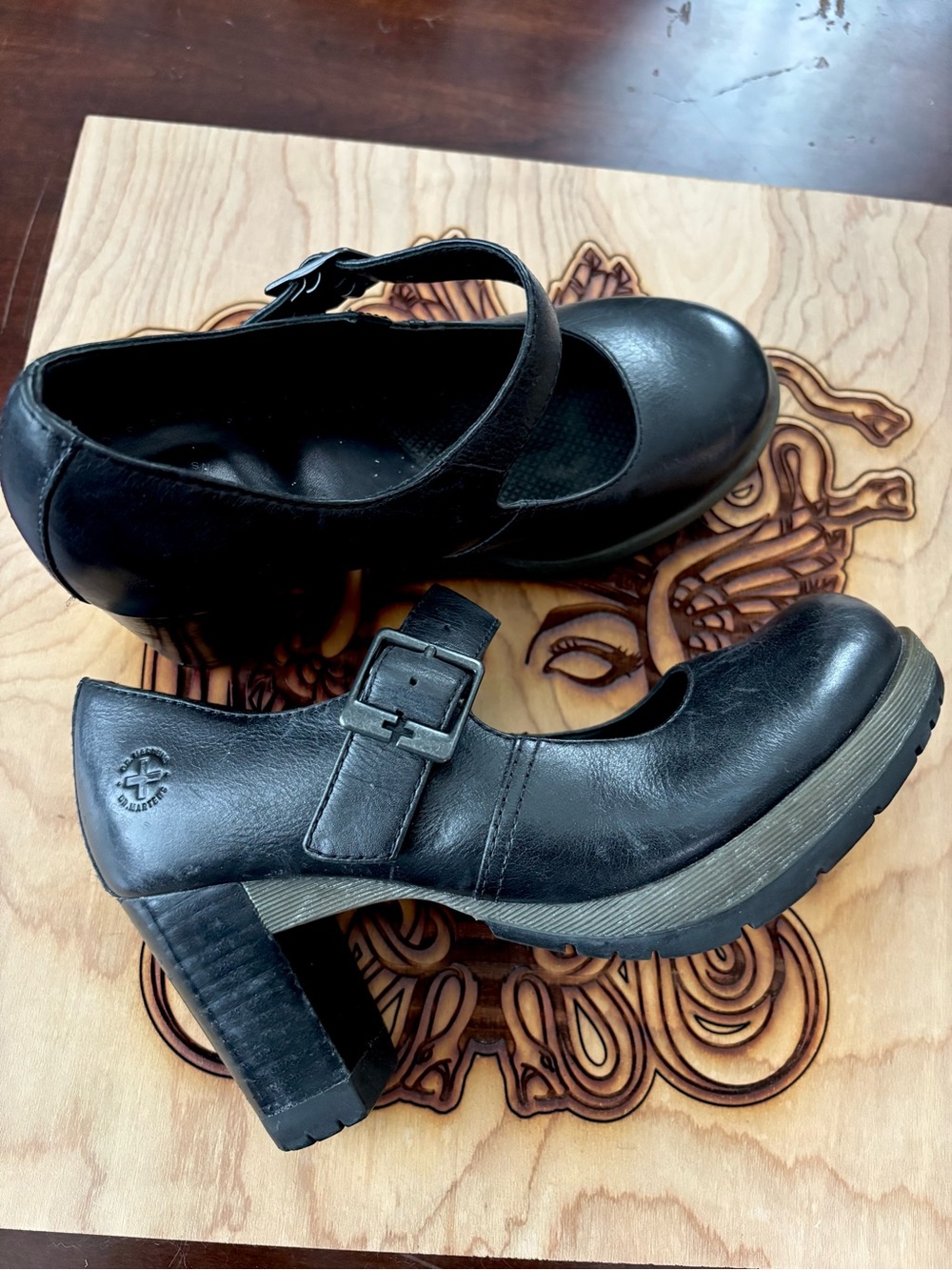 Dr. Martens Marlena Black Leather Mary Jane’s